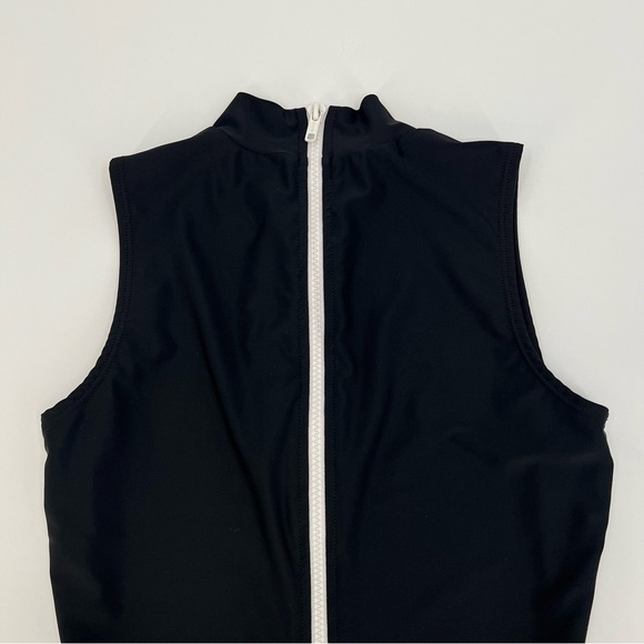 CoverSwim Sleeveless Mock-Neck Swimsuit in Black Size S - Picture 9 of 12